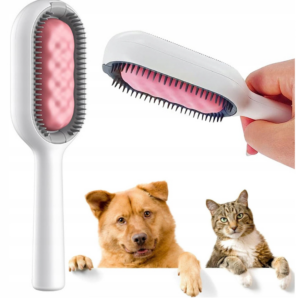 SZCZOTKA DO CZESANIA MYCIA ZBIERANIA SIERŚCI DLA PSA KOTA